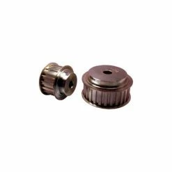 B & B Manufacturing 20 Tooth Timing Pulley, (L) 3/8" Pitch, Clear Zinc Plated Steel, 20l100-6fs6 - Min Qty 3