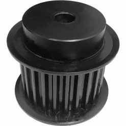 Powerhouse Timing Powerhouse 25-8MX36-6FS6 Steel / Black Oxide 25 Tooth 2.506" Pitch Plain Bore Pulley - Pkg Qty 5