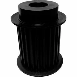 Powerhouse Timing Powerhouse 25-8MX62-6FS10 Steel / Black Oxide 25 Tooth 2.506" Pitch Plain Bore Pulley - Pkg Qty 5