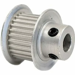 Powerhouse Timing Powerhouse 28-2P09-6FA3 Aluminum / Clear Anodized 28 Tooth 0.702" Pitch Finished Bore Pulley - Pkg Qty 5