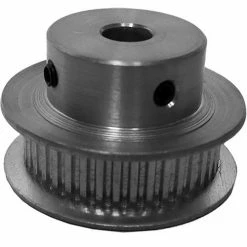 Powerhouse Timing Powerhouse 20MP025-6FA2 Aluminum / Clear Anodized 20 Tooth 0.509" Pitch Finished Bore Pulley - Pkg Qty 5
