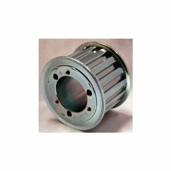 B & B Manufacturing 44 Tooth Timing Pulley, (HTD) 8mm Pitch, Clear Zinc Plated Steel, QD44-8M-20